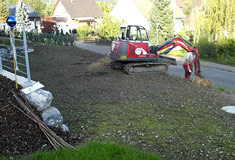 »Beispiel für Gartenprojekte vorher-nachher«