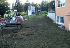 »Beispiel für Gartenprojekte vorher-nachher«