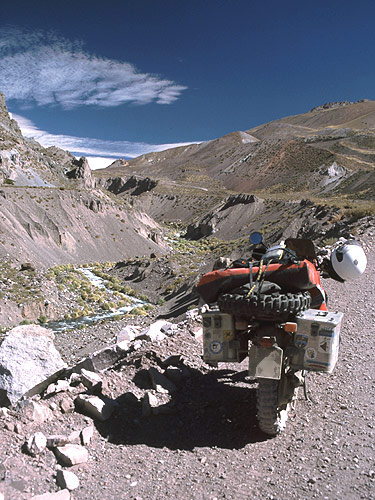 »Aufstieg mit dem Motorrad«